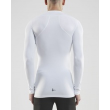 Craft Compression Long Sleeve Shirt (tight fit) Pro Control Underwear white Men